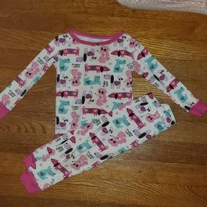 8 Bundle Toddler girls pjs size ms 24 m & 2T